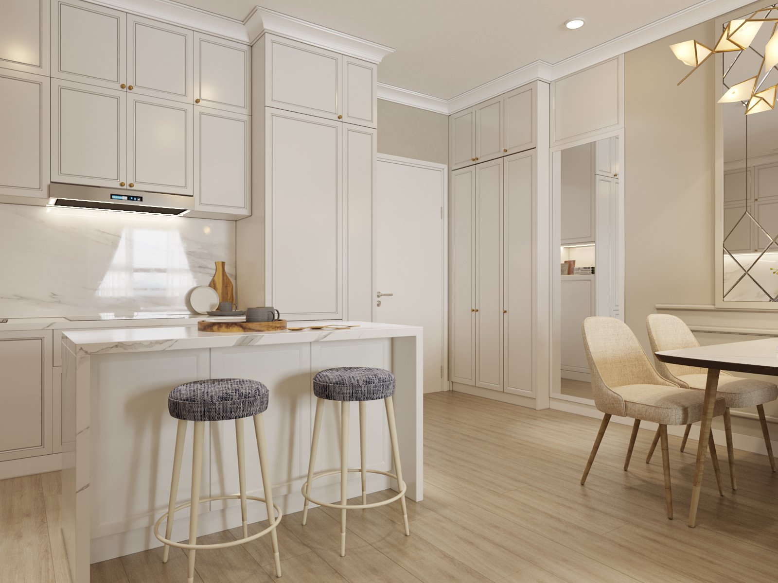 Mẫu Nội Thất Tân Cổ Điển MDF Sang Trọng 2025: Lựa Chọn Tinh Tế Cho Không Gian Đẳng Cấp