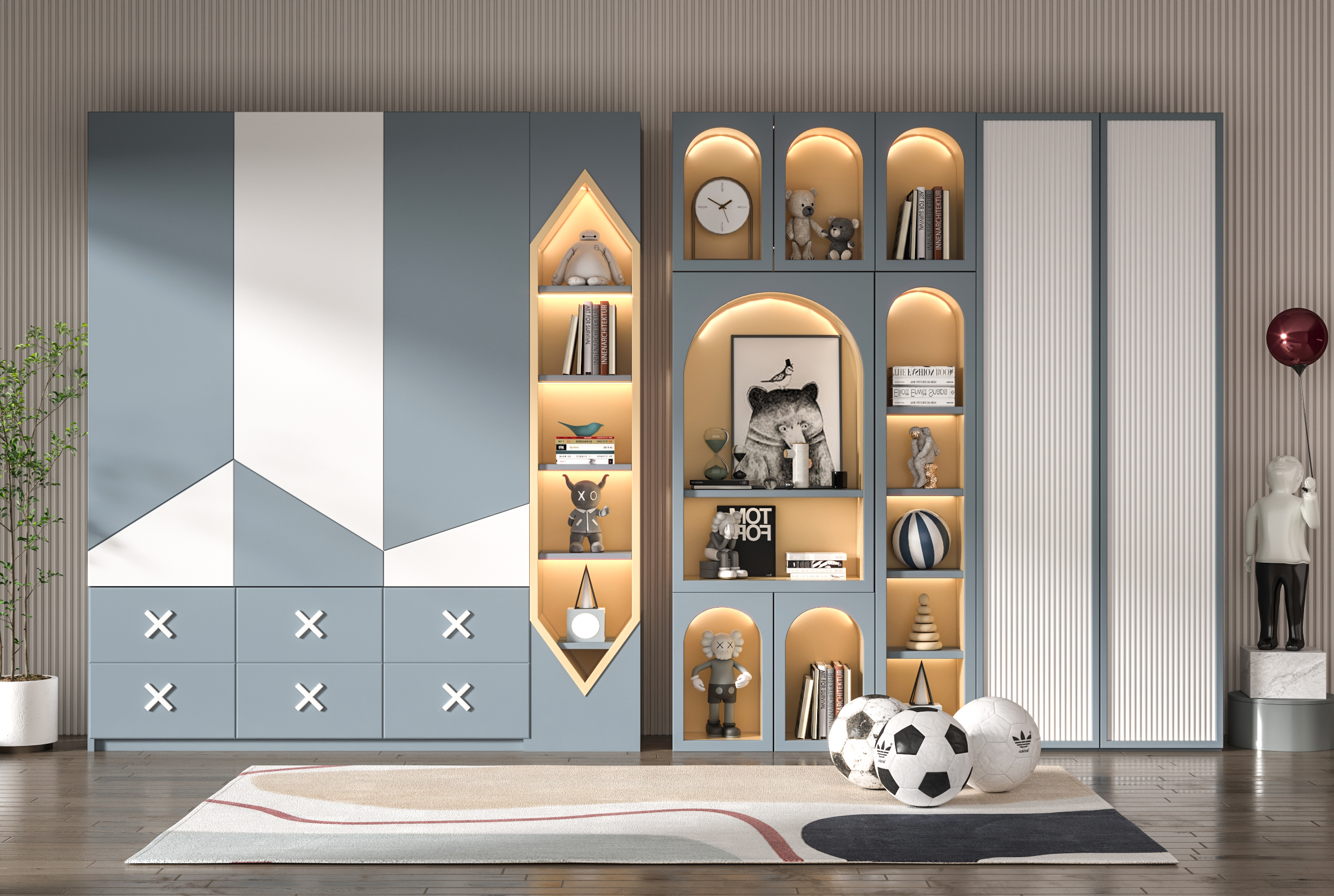 Những Mẫu Tủ Quần Áo Cho Bé Mới Nhất: An Toàn, Đáng Yêu và Tiện Lợi